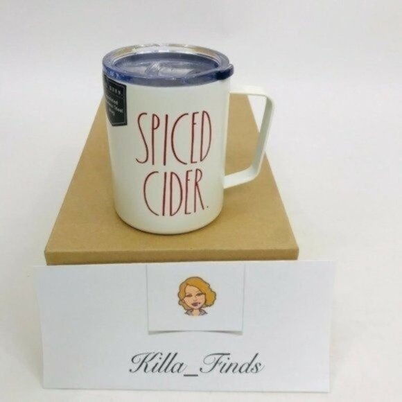 Rae Dunn Spiced Cider Tumbler Mug 12 oz Halloween Coffee Cup New - Picture 3 of 5